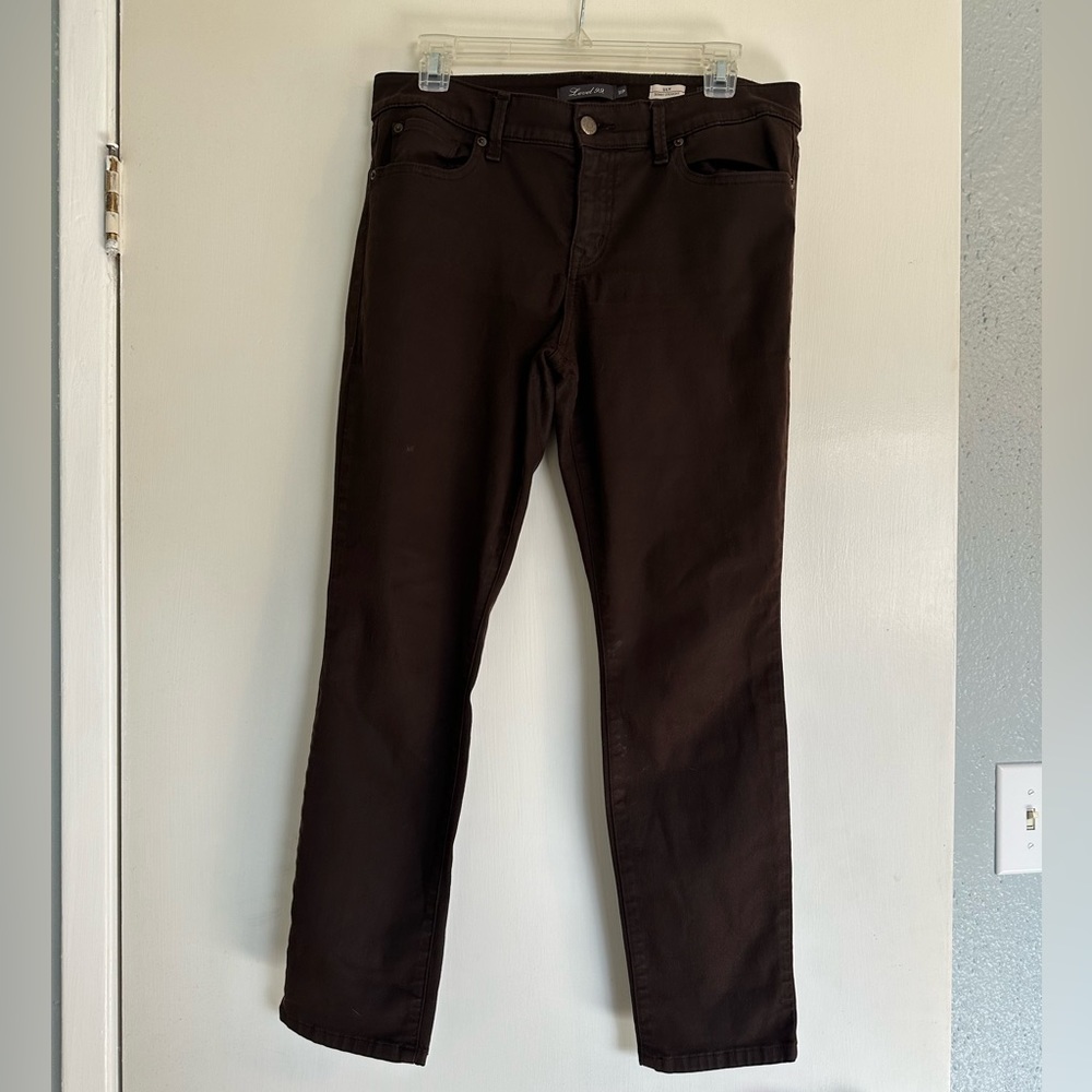 ⚡️5 for $25! Level 99 brown jeans